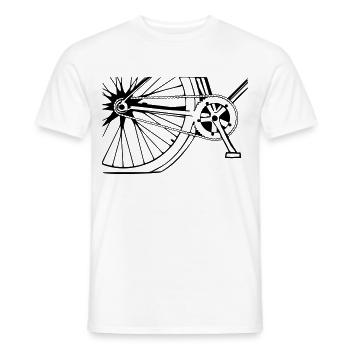 Fahrrad - T-shirt homme - blanc - Devant - AI Model Male 178 dark (178cm)