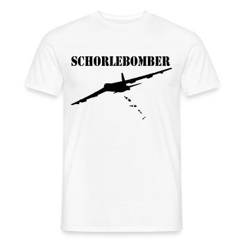 Schorlebomber - Männer T-Shirt - Weiß - Vorne - AI Model Male 178 dark (178cm)