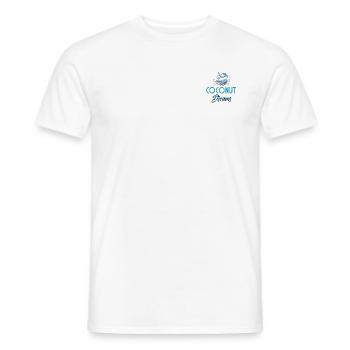 Coconut dreams. Shirt - Men's T-Shirt - white - Front - AI Model Male 178 dark (178cm)
