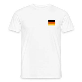 Germany flag flag Germany - Men's T-Shirt - white - Front - AI Model Male 178 dark (178cm)