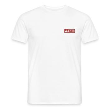 Danger - Men's T-Shirt - white - Front - AI Model Male 178 dark (178cm)