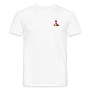 nerdy crypto weirdo alpaca - Männer T-Shirt - Weiß - Vorne - AI Model Male 178 dark (178cm)