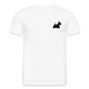 Scotch Terrier - Männer T-Shirt - Weiß - Vorne - AI Model Male 178 dark (178cm)