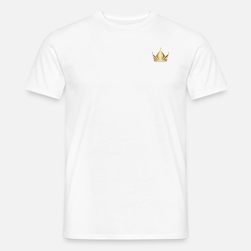 Krone - Männer T-Shirt - Weiß