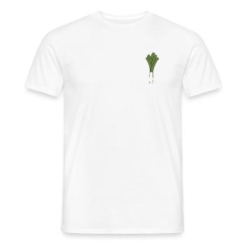 Leek - Men's T-Shirt - white - Front - AI Model Male 178 dark (178cm)
