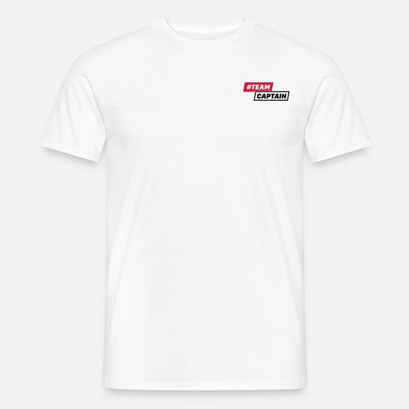 #TEAM CAPTAIN - Männer T-Shirt - Weiß