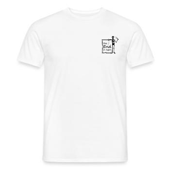La fin est proche - T-shirt homme - blanc - Devant - AI Model Male 178 dark (178cm)