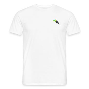 Toucan - T-shirt homme - blanc - Devant - AI Model Male 178 dark (178cm)