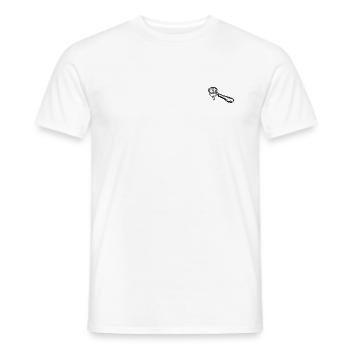 Coffee screen carrier - Men's T-Shirt - white - Front - AI Model Male 178 dark (178cm)