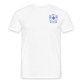 Le diamant magique porte-bonheur de couleur bleu - T-shirt homme - blanc - Devant - AI Model Male 178 dark (178cm)