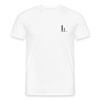 Outdoor Amoureux de la nature - T-shirt homme - blanc - Devant - AI Model Male 178 dark (178cm)