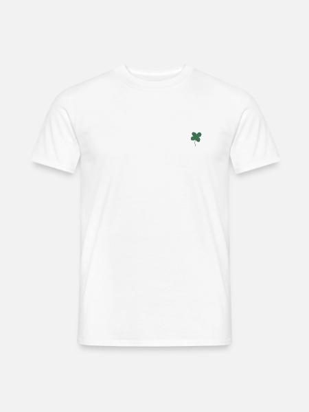 Trèfle porte-bonheur - T-shirt homme - blanc