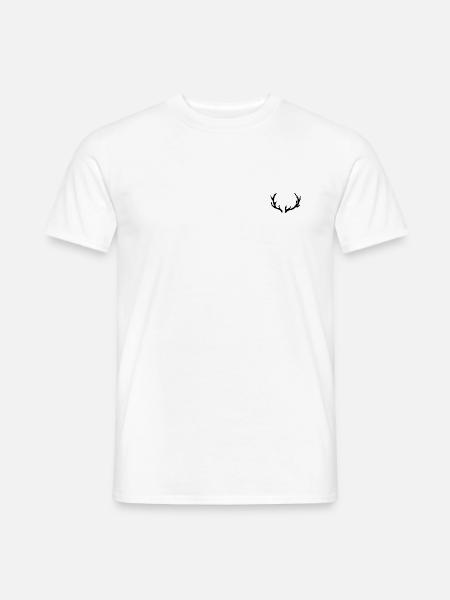 Antlers deer hunting forest - Men's T-Shirt - white