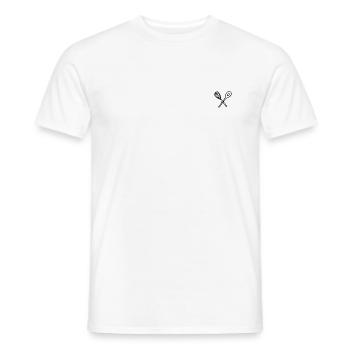 Cooking spoon bake - Men's T-Shirt - white - Front - AI Model Male 178 dark (178cm)