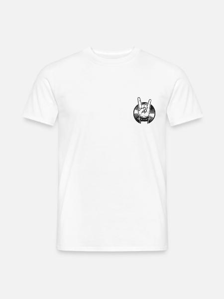 Metal Musik Rock Hardcore Metal - Männer T-Shirt - Weiß