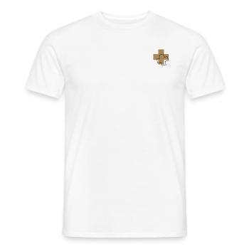 Trust in God - Männer T-Shirt - Weiß - Vorne - AI Model Male 178 dark (178cm)