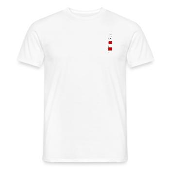 Lighthouse - Men's T-Shirt - white - Front - AI Model Male 178 dark (178cm)