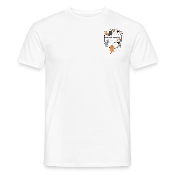 Süße Katzen klettern - originelle Geschenkidee - Männer T-Shirt - Weiß - Vorne - AI Model Male 178 dark (178cm)
