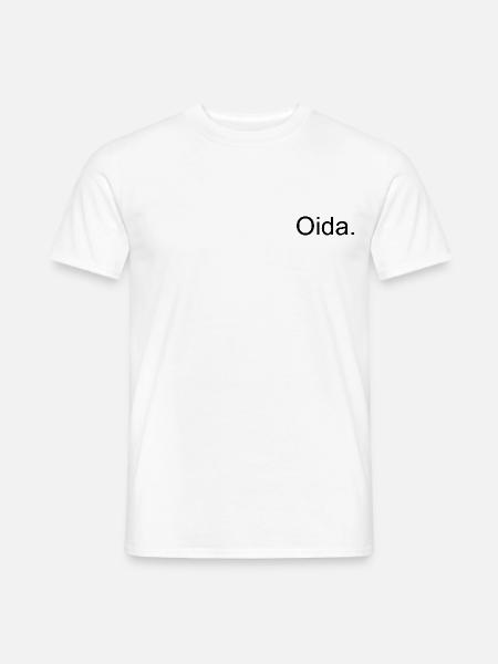 Oida Design - Männer T-Shirt - Weiß
