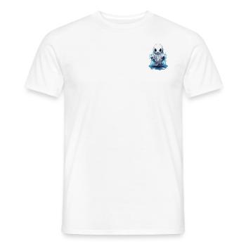 small, cute, creepy ghost - Men's T-Shirt - white - Front - AI Model Male 178 dark (178cm)