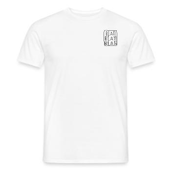 Blah Blah Blah - Männer T-Shirt - Weiß - Vorne - AI Model Male 178 dark (178cm)
