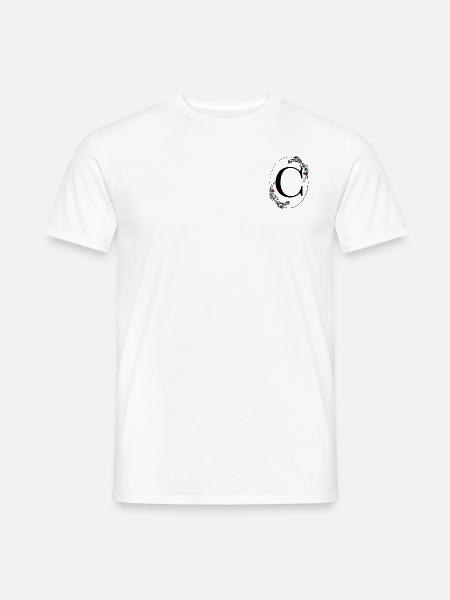 Buchstabe C - Männer T-Shirt - Weiß