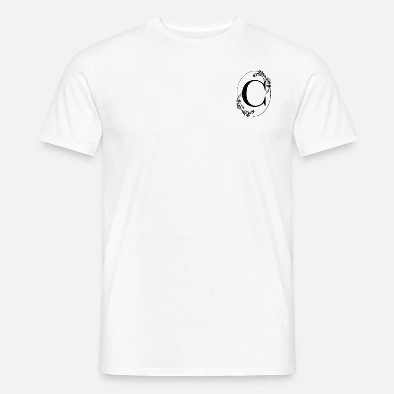 Buchstabe C - Männer T-Shirt - Weiß