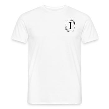 Lettre I - T-shirt homme - blanc - Devant - AI Model Male 178 dark (178cm)