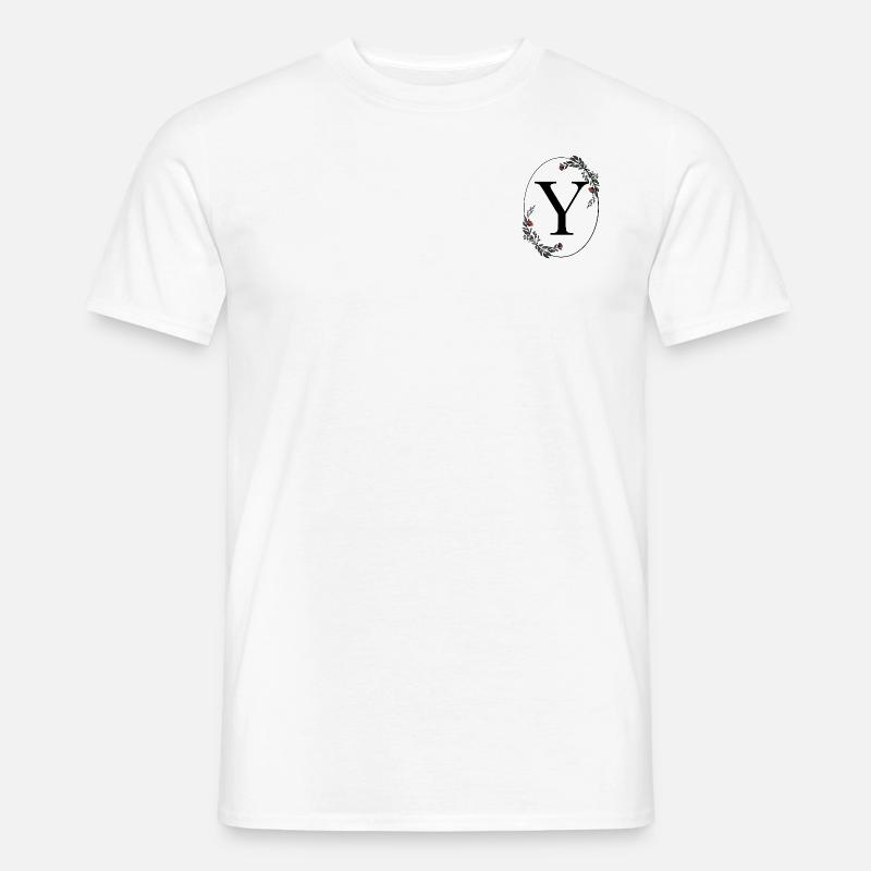 Buchstabe Y - Männer T-Shirt - Weiß
