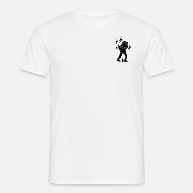 Techno dansare - T-shirt herr - vit