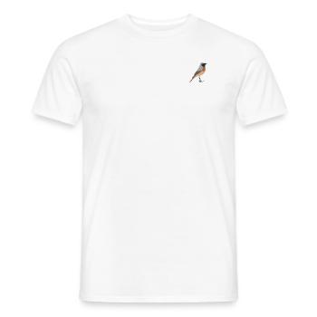 common redstart - Men's T-Shirt - white - Front - AI Model Male 178 dark (178cm)