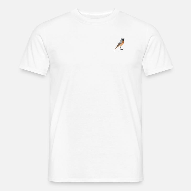 Gartenrotschwanz - Männer T-Shirt - Weiß