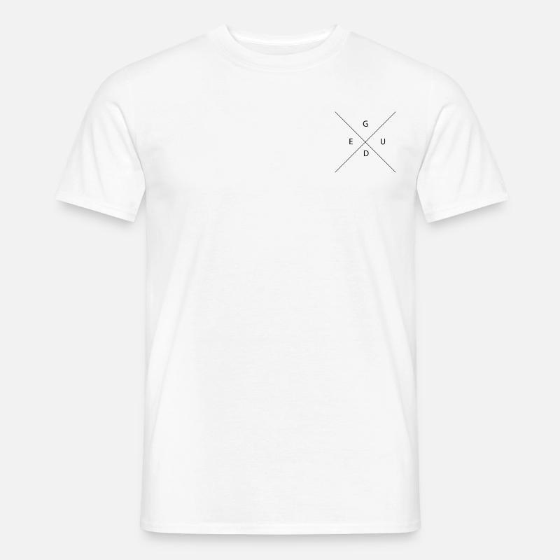 GUDE - Männer T-Shirt - Weiß