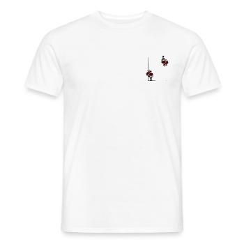 CadreFleur - T-shirt homme - blanc - Devant - AI Model Male 178 dark (178cm)
