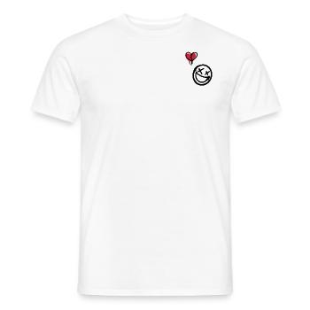 heart broken - Men's T-Shirt - white - Front - AI Model Male 178 dark (178cm)