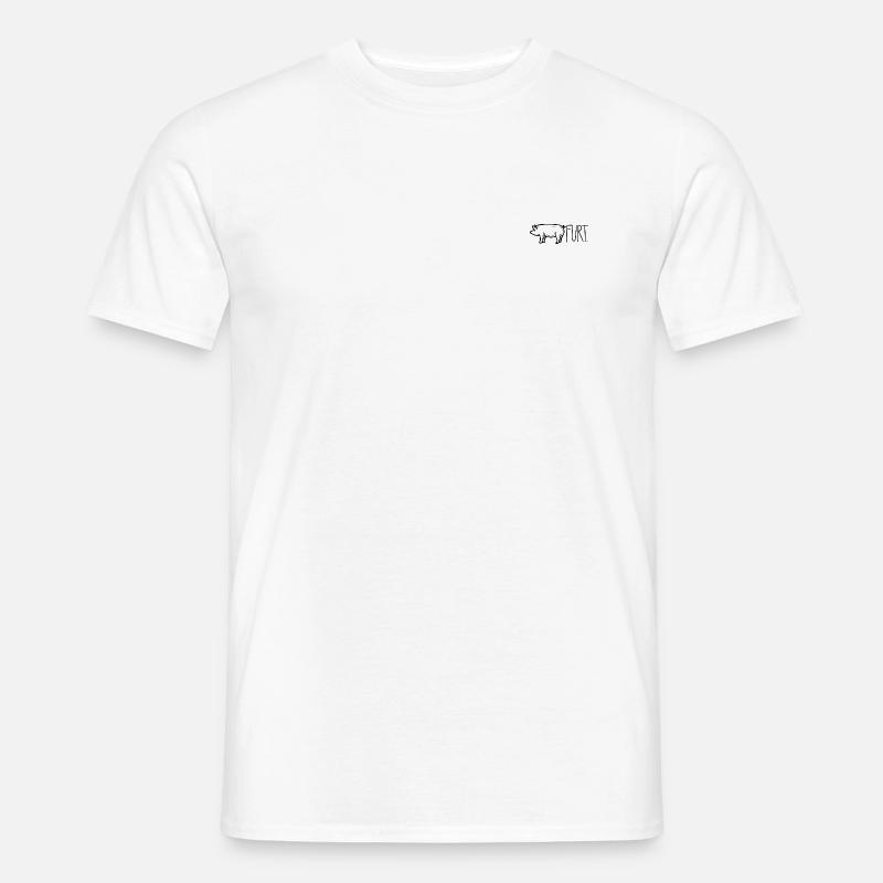 Schweinfurt mit Schwein - Männer T-Shirt - Weiß