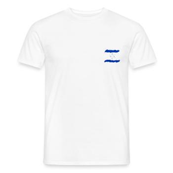 Israel Flag - Men's T-Shirt - white - Front - AI Model Male 178 dark (178cm)