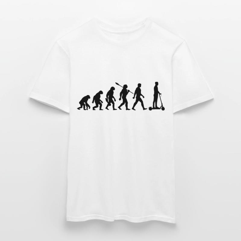 Evolution E-Scooter, Elektro Roller mit Akku Männer T-Shirt