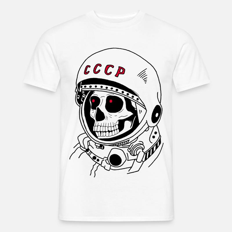 Schädel eines sowjetischen Astronauten - Männer T-Shirt - Weiß