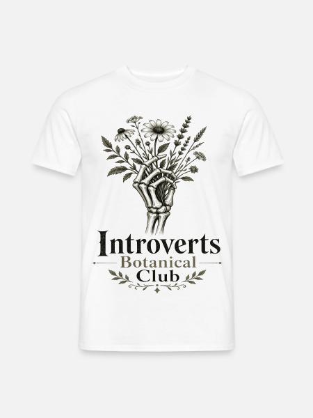 Introverts Botanischer Club - Männer T-Shirt - Weiß