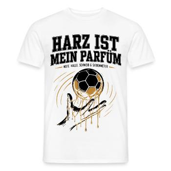 Handballer Geschenk – Harz statt Parfüm - Männer T-Shirt - Weiß - Vorne - AI Model Male 178 dark (178cm)