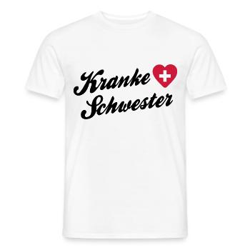 kranke schwester - Krankenschwester - Karnevall - Männer T-Shirt - Weiß - Vorne - AI Model Male 178 dark (178cm)