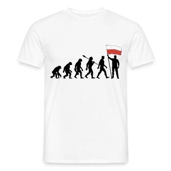 Polen - Evolution - Flagge - Nation - Männer T-Shirt - Weiß - Vorne - AI Model Male 178 dark (178cm)
