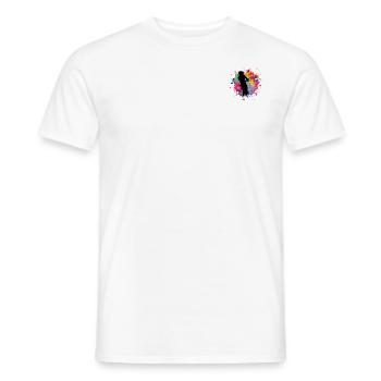 Angler Splash - Men's T-Shirt - white - Front - AI Model Male 178 dark (178cm)