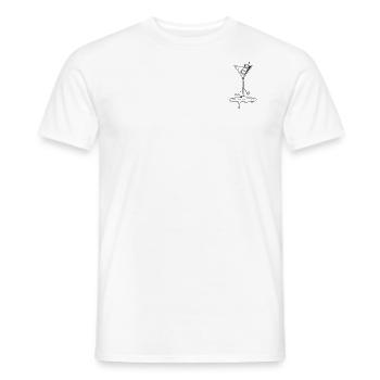 Martini Design - Men's T-Shirt - white - Front - AI Model Male 178 dark (178cm)