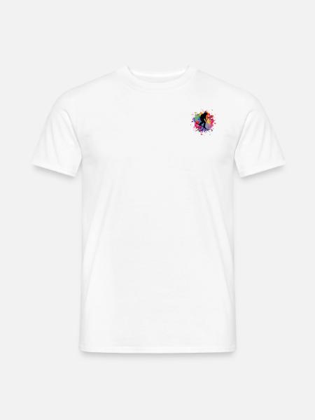 Snowboard Snowboarder Splash - Männer T-Shirt - Weiß