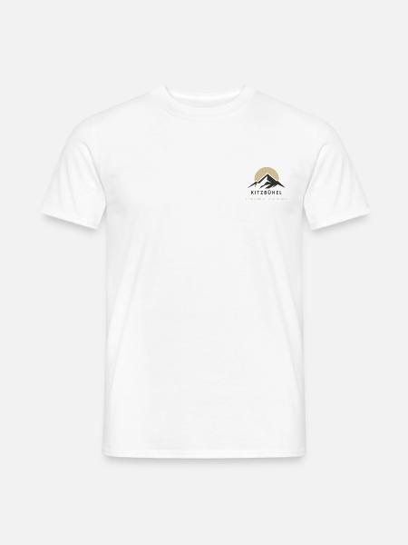 Minimalistisches Kitzbühel-Logo - Männer T-Shirt - Weiß