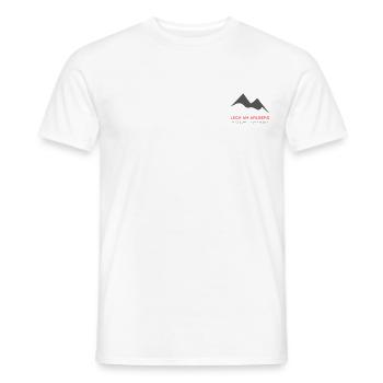 Minimalistisches Lech am Arlberg-Logo - Männer T-Shirt - Weiß - Vorne - AI Model Male 178 dark (178cm)