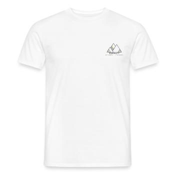 Minimalistisches Zermatt-Logo - Männer T-Shirt - Weiß - Vorne - AI Model Male 178 dark (178cm)