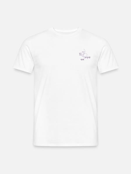 Liebe - I purple you - Männer T-Shirt - Weiß